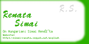 renata simai business card